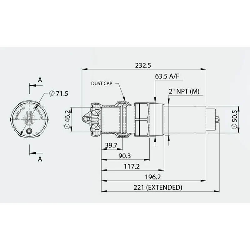 BANLAW 23 Series Check Valve Dry Break Diesel Receivers - Image 3