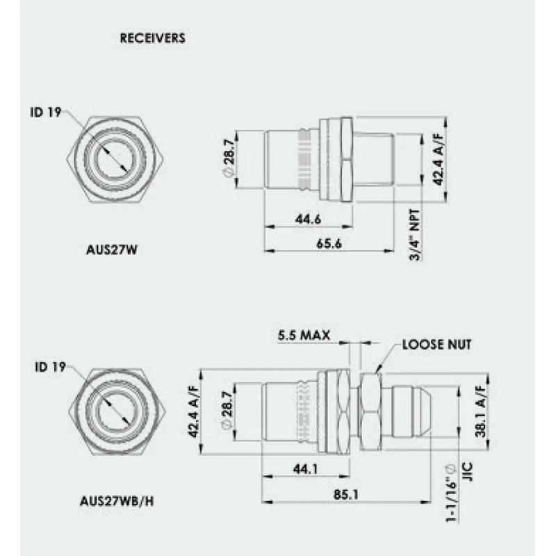BANLAW Classic Crankcase Fluid Transfer Couplings - Image 2