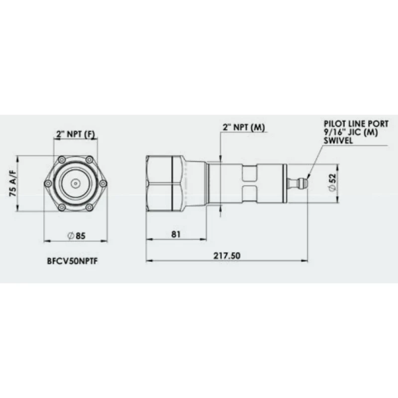 BANLAW Flow Control Valve 2" Overfill Protection FillSafe Power - Image 4