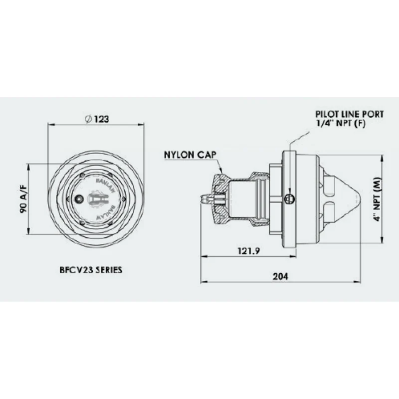 BANLAW Flow Control Valve 4" Overfill Protection FillSafe Power - Image 2