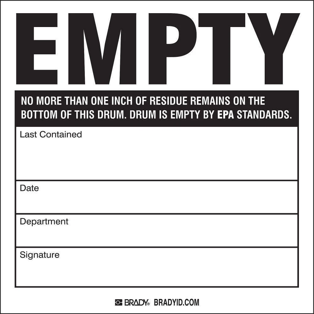 BRADY 60363 Drum Label 100PK