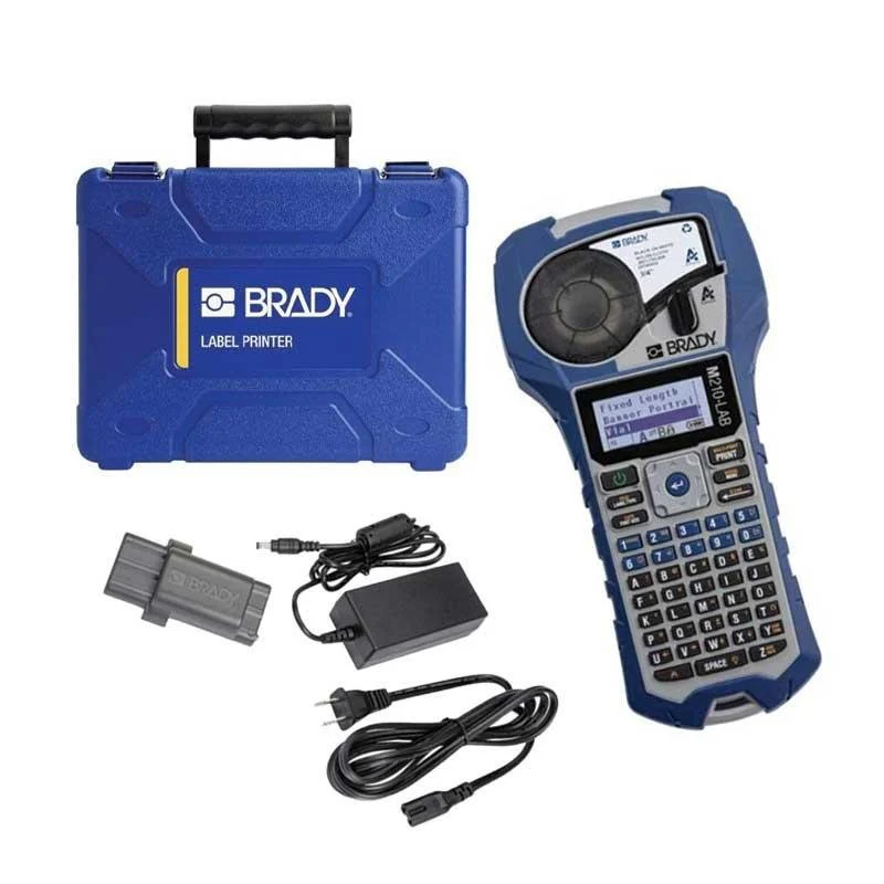BRADY M210 Lab Printer Bundle with Battery, AC Adapter & Hard Case