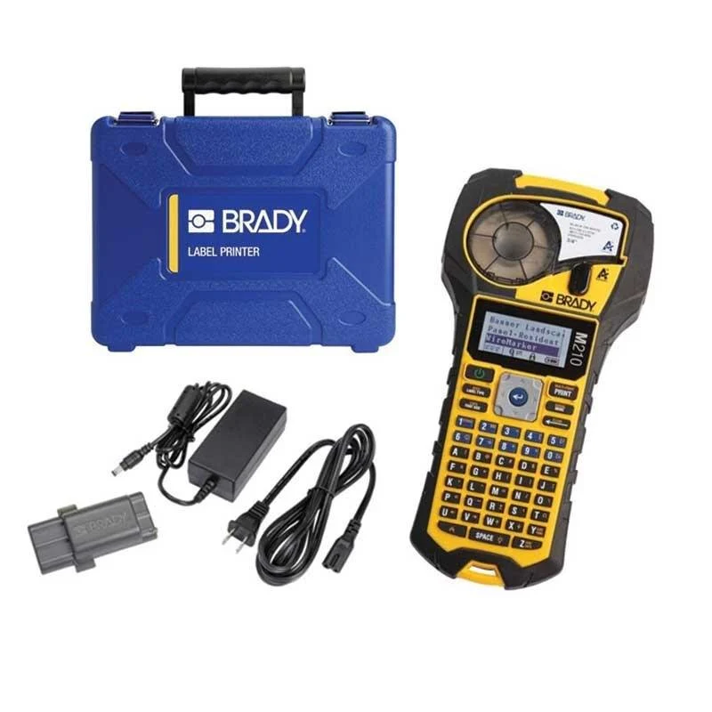 BRADY M210 Printer Bundle with Battery, AC Adapter & Hard Case