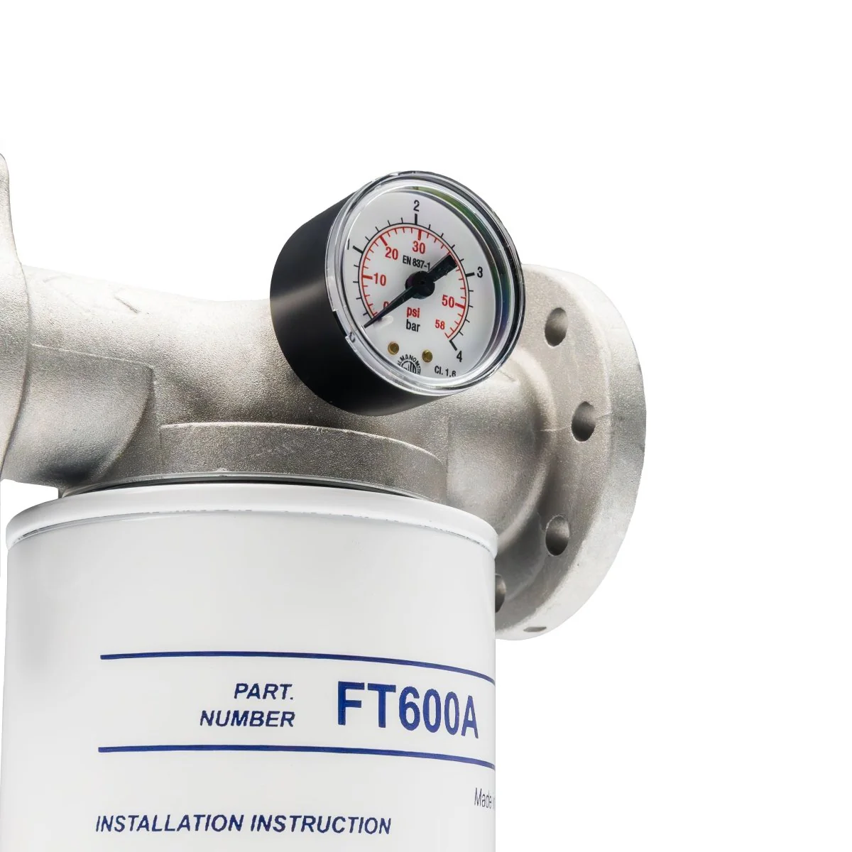 ADAM BY PIUSI Filter 25mm 60lpm with Pressure Gauge Particulate and Water Removal - Image 4