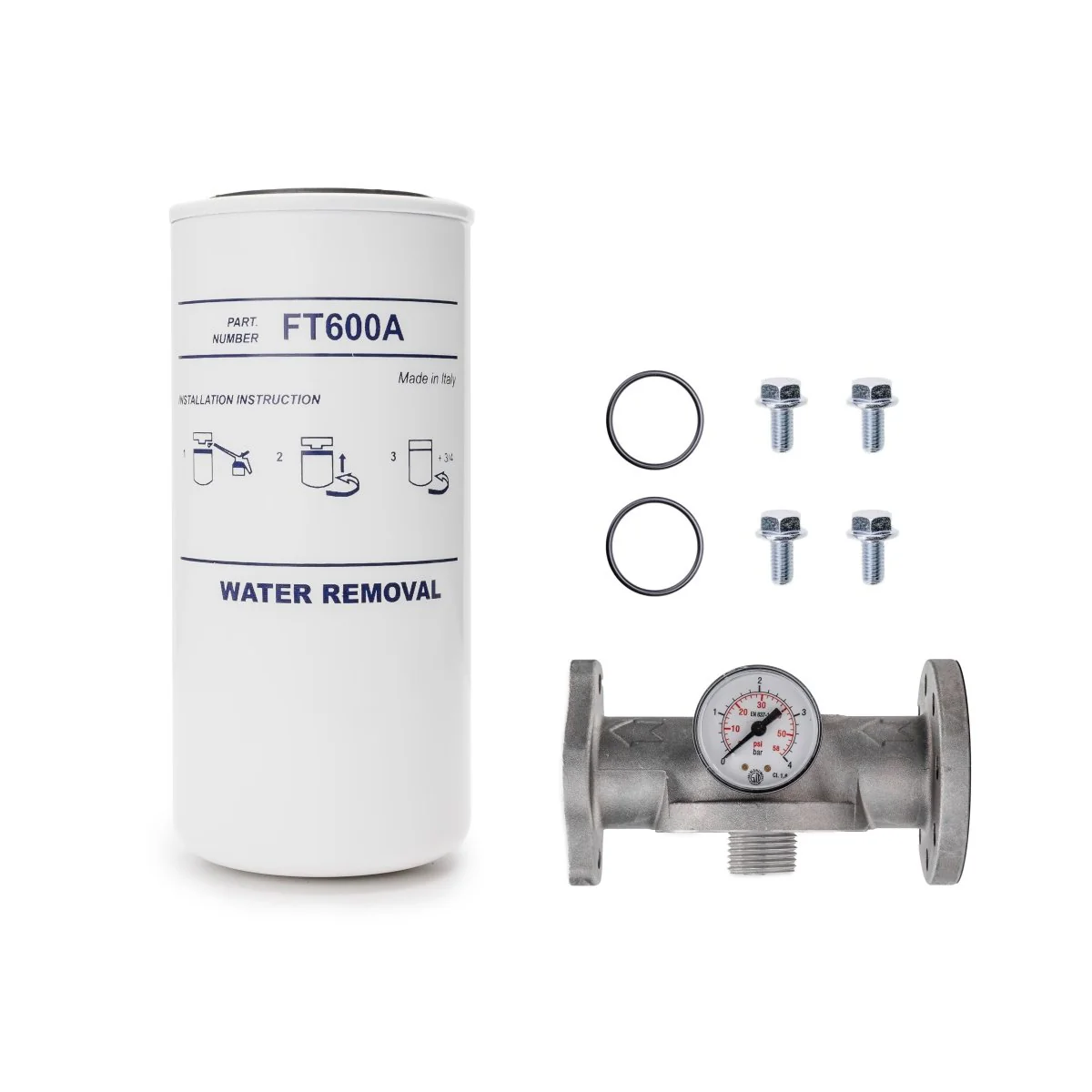 ADAM BY PIUSI Filter 25mm 60lpm with Pressure Gauge Particulate and Water Removal - Image 6