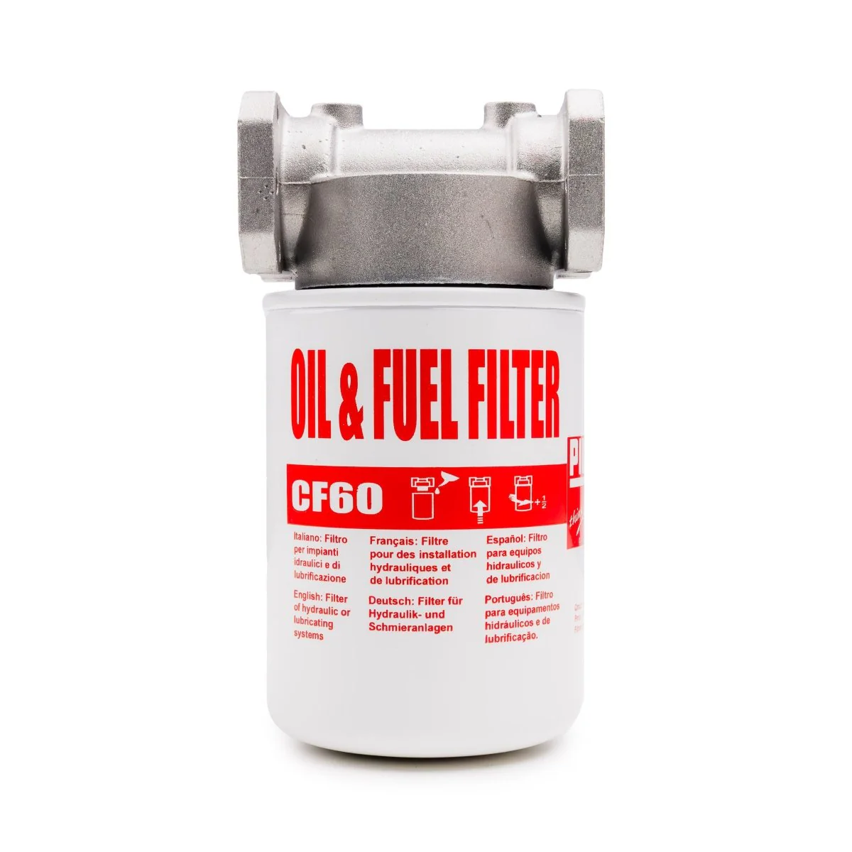 PIUSI Filter Assembly DN25 1" with 10um Particulate Element 60lpm