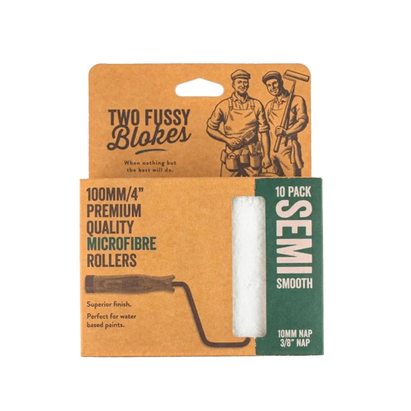 TWO FUSSY BLOKES 10mm Nap Microfibre Mini Paint Rollers