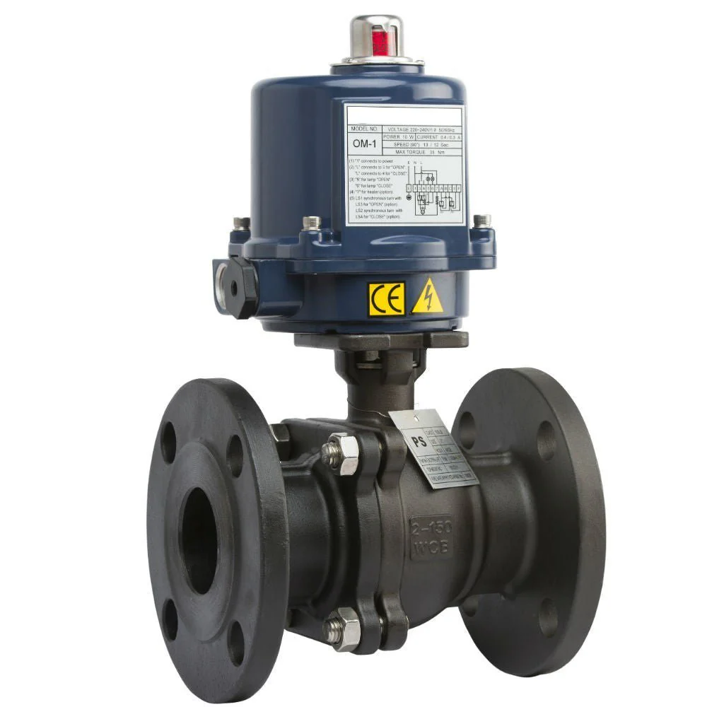 GO Ball Valves Actuated Electric Flanged ANSI 150# Full Bore Fire Safe - Image 2