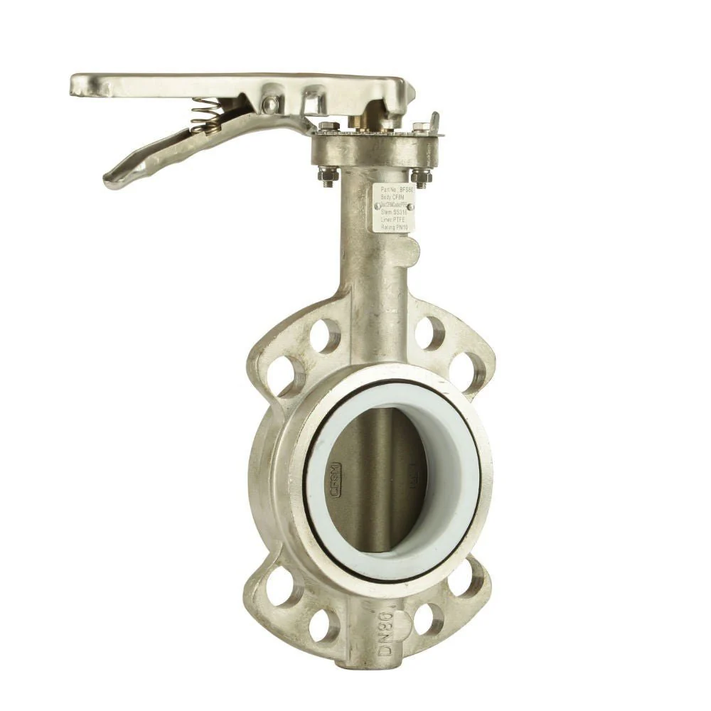 GO Stainless Steel Wafer Butterfly Valve PTFE