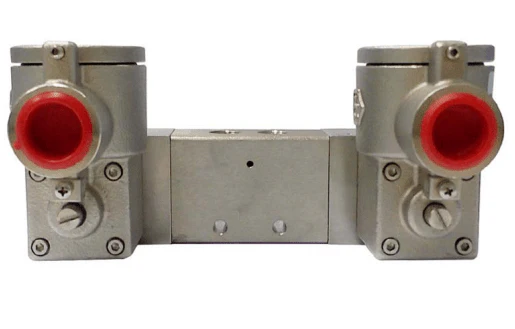 GO Namur EXD 316 Stainless 5 Way 2 Position In Line Double Solenoid Valve 1/4"