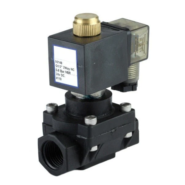 GO P55 Nylon General Purpose Zero Differential Normally Closed Solenoid Valves