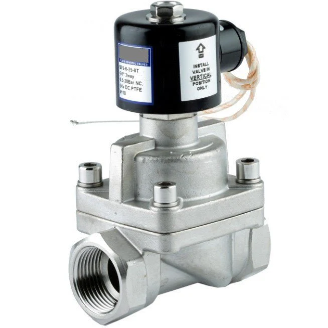 GO SS75 316 Stainless Steam and High Temp Normally Closed Solenoid Valves