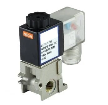 GO 1/8" (6mm) Z17 3 Way Direct Acting Normally Closed Solenoid Valve