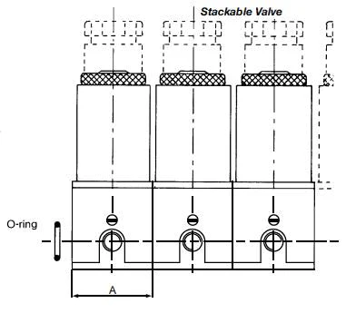 GO 1/8" (6mm) Z17 3 Way Direct Acting Normally Closed Solenoid Valve - Image 3