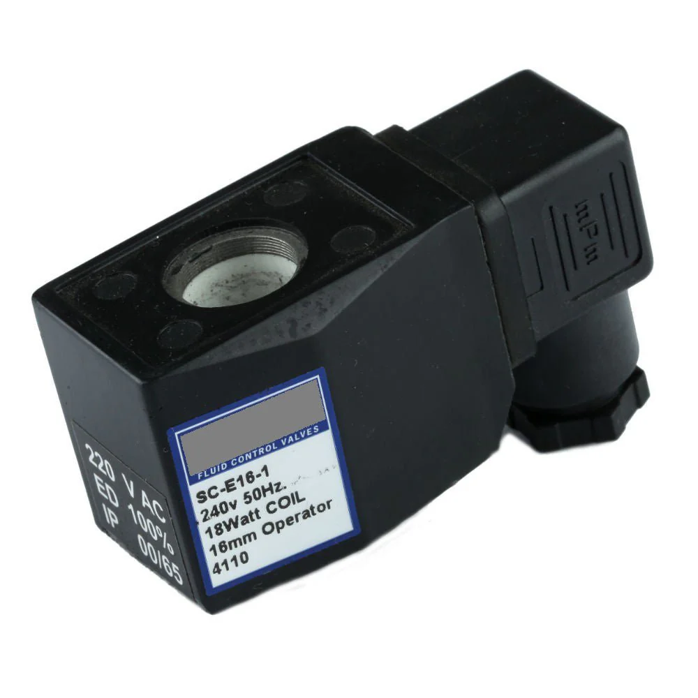 GO 12v DC 16 W with DIN Plug Solenoid Valve Coil 16.2mm