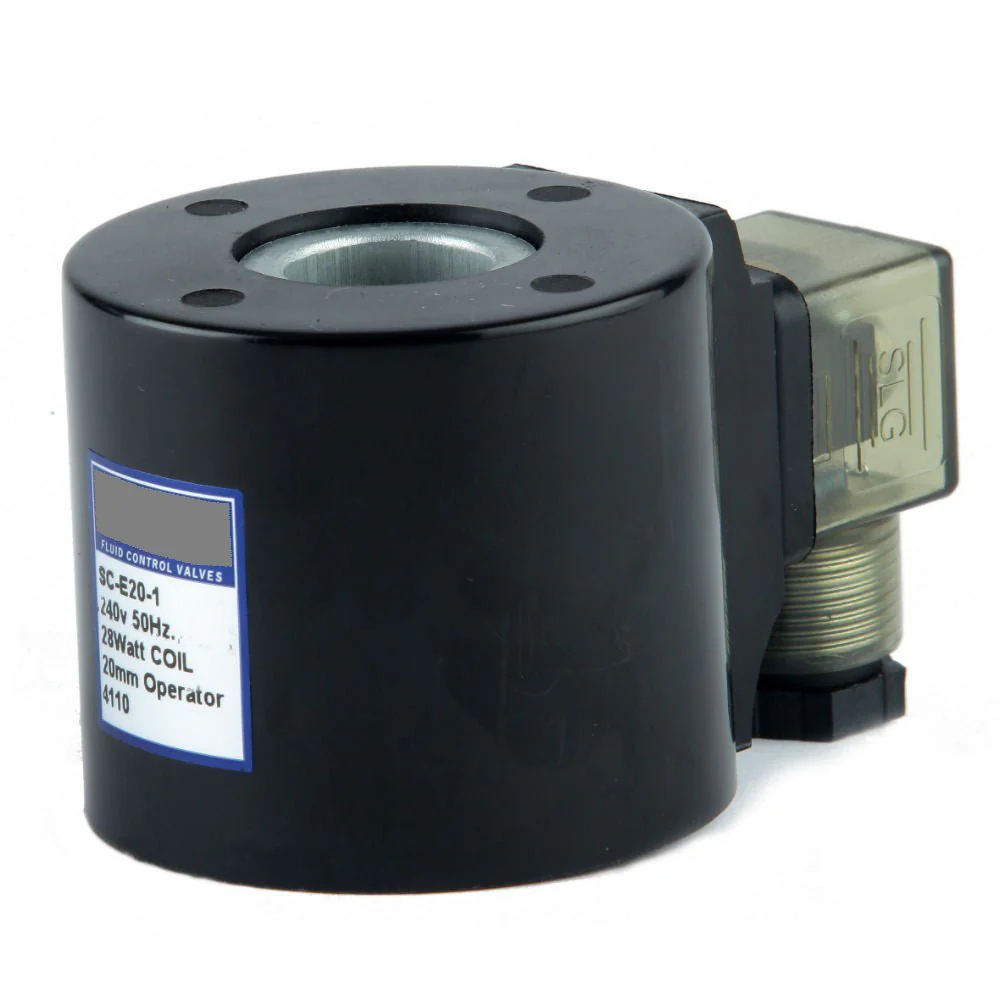 GO 12v DC 24 W with DIN Plug Solenoid Valve Coil 20mm