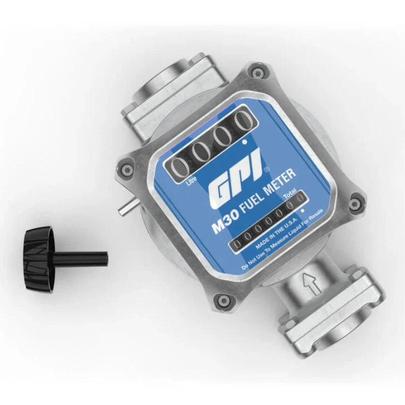 METER GPI M30-L8B 3 Digit Mechanical 25mm FF 9-114lpm Litre Display - Image 3