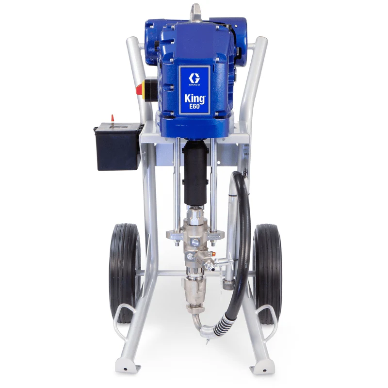 GRACO King E50 Hazardous Location Heavy Fluids Heavy Duty Cart Hopper No Filter Gun Hose Whip Tip - Image 3