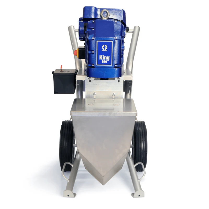 GRACO King E60 Hazardous Location Heavy Fluids Heavy Duty Cart Hopper No Filter Gun Hose Whip Tip