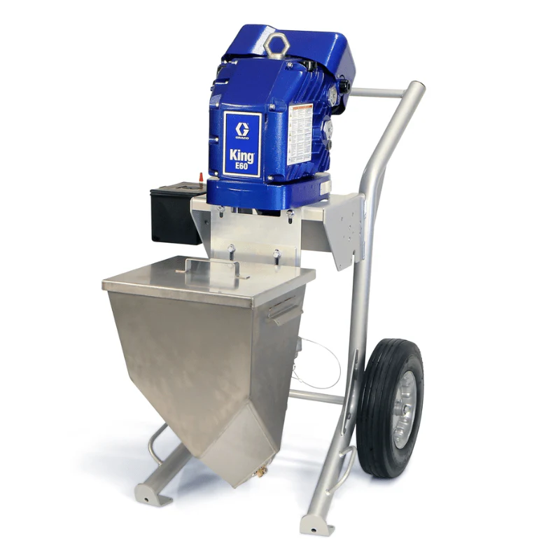 GRACO King E60 Hazardous Location Heavy Fluids Heavy Duty Cart Hopper No Filter Gun Hose Whip Tip - Image 3