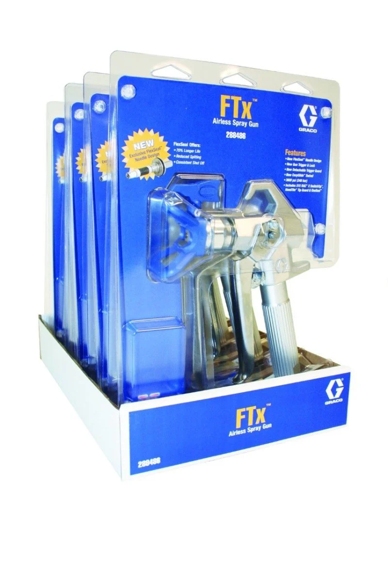 GRACO Spray Gun Airless FTx Gun with Hose, RAC X 517 HandTite Guard and Whip Hose - Image 3