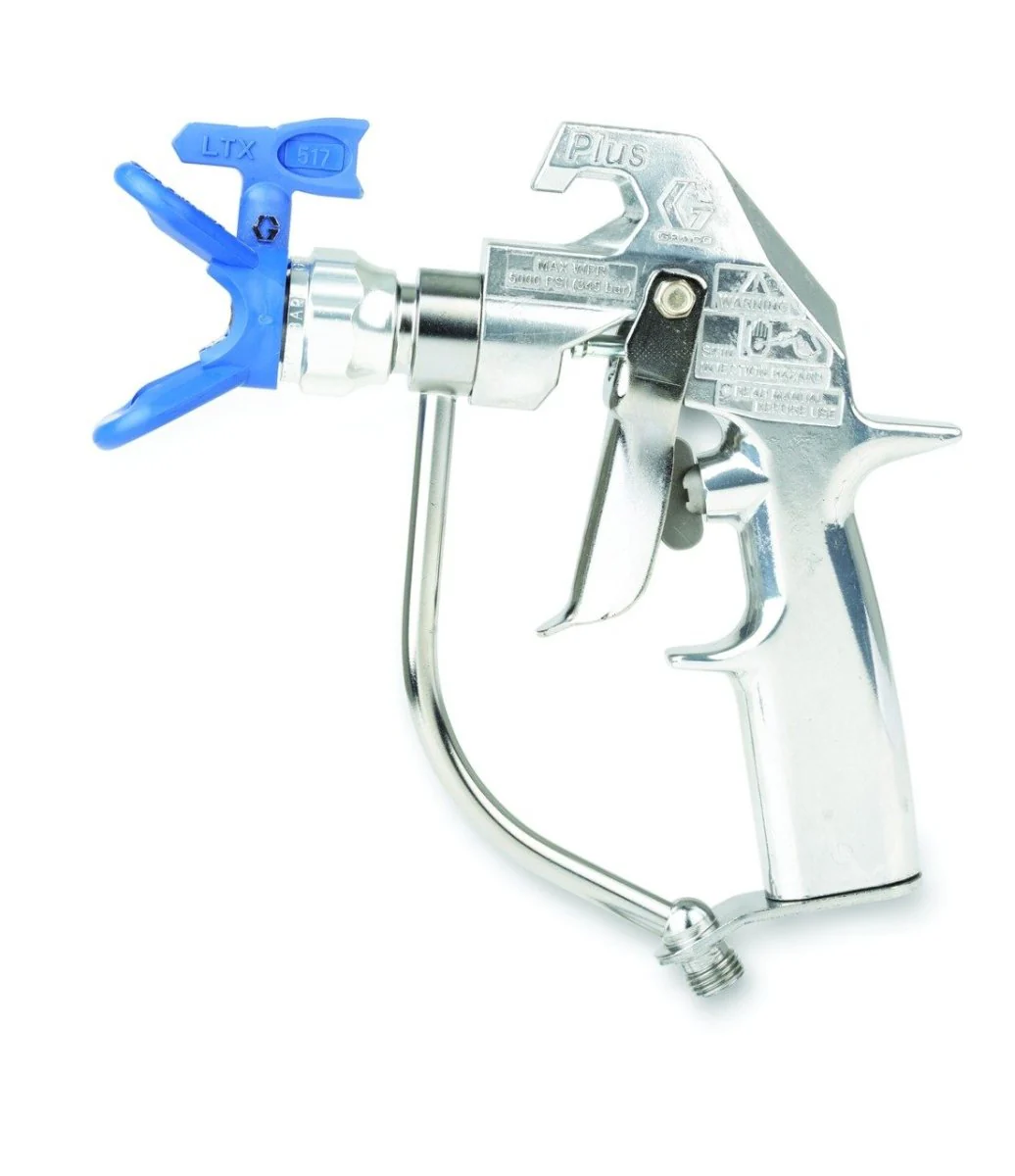 GRACO Silver Plus Spray Gun Kit with RAC X LTX 517, 6.4mm x 15m Hose, 0.9m Whip Hose - Image 2