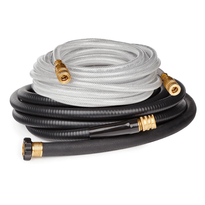 GRACO Super-Flex Material and Air Hose Assembly with Quick Connects, 30 ft 9 m