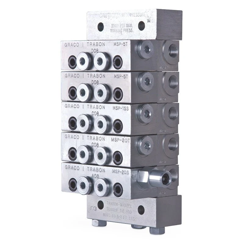 GRACO Trabon MSP Modular Divider Valve with Right Cycle Pin