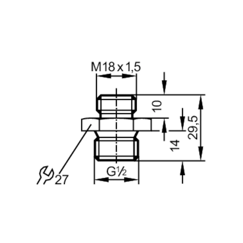 IFM Screw-in Adapter for Process Sensors to Suit SI5000 - Image 3