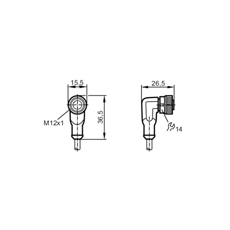 IFM Connecting Cable with Socket 2m to Suit Flow Monitor SI5000 - Image 4