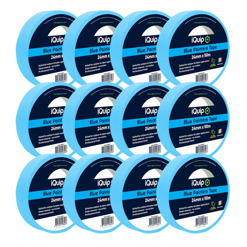 IQUIP Blue Painters Tape 24mm x 50M - Image 3