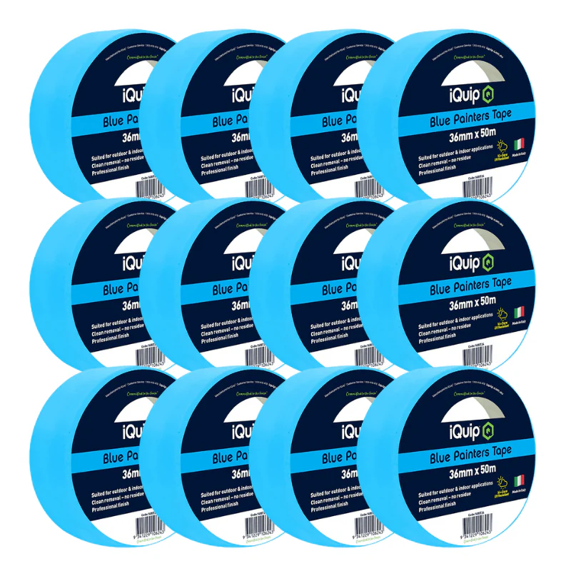 IQUIP Blue Painters Tape 36mm x 50M - Image 3