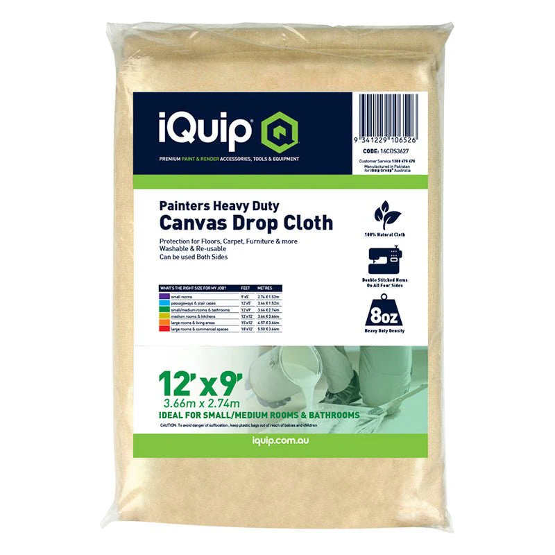 IQUIP Canvas Drop Cloth Sheets - Image 3