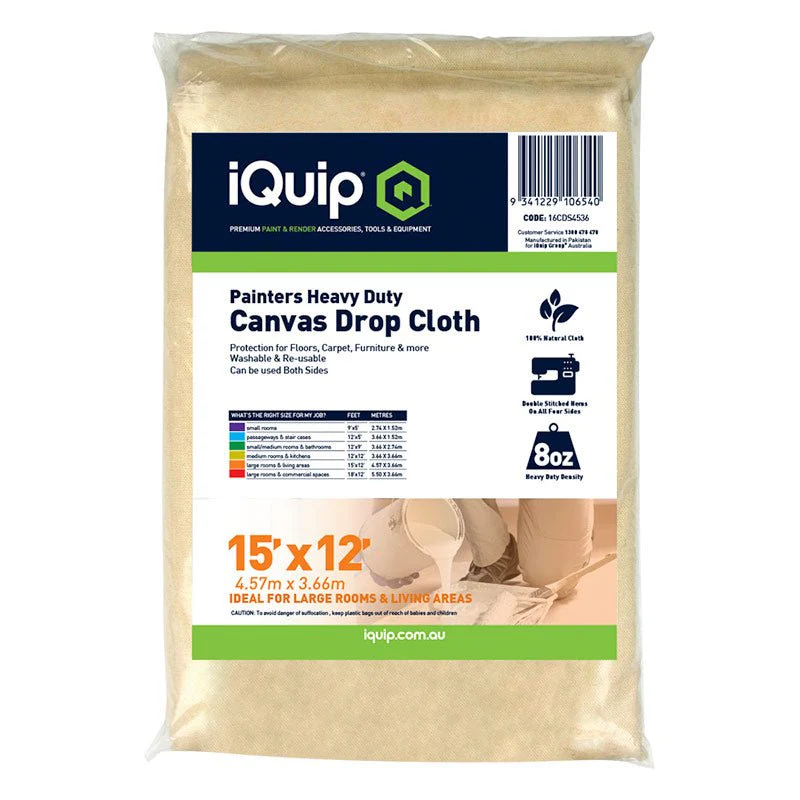 IQUIP Canvas Drop Cloth Sheets - Image 5