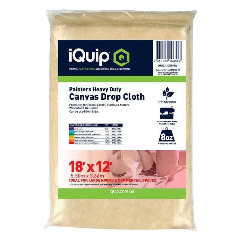IQUIP Canvas Drop Cloth Sheets - Image 6