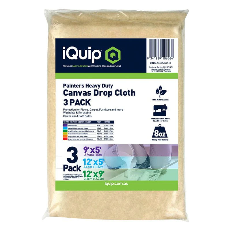 IQUIP Canvas Drop Cloth Sheets - Image 7