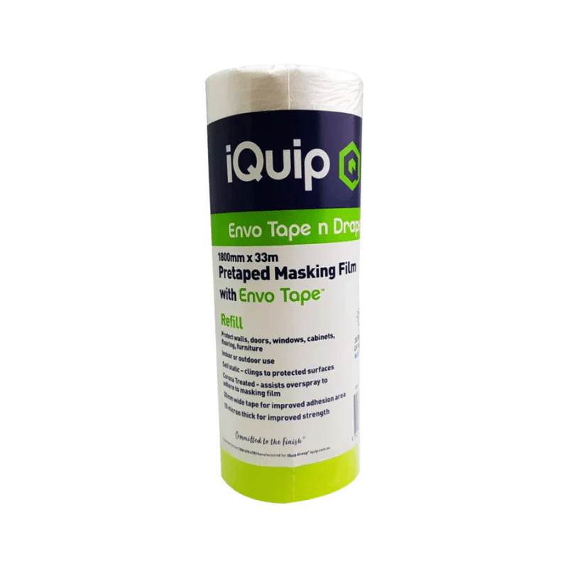 IQUIP Envo Pretaped Masking Film Refill 650mm x 33M