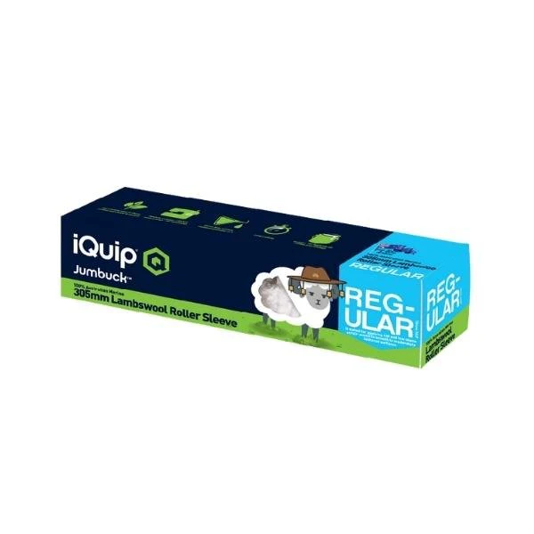 IQUIP Jumbuck 100% Aussie Lambswool Paint Roller Sleeves - Image 2