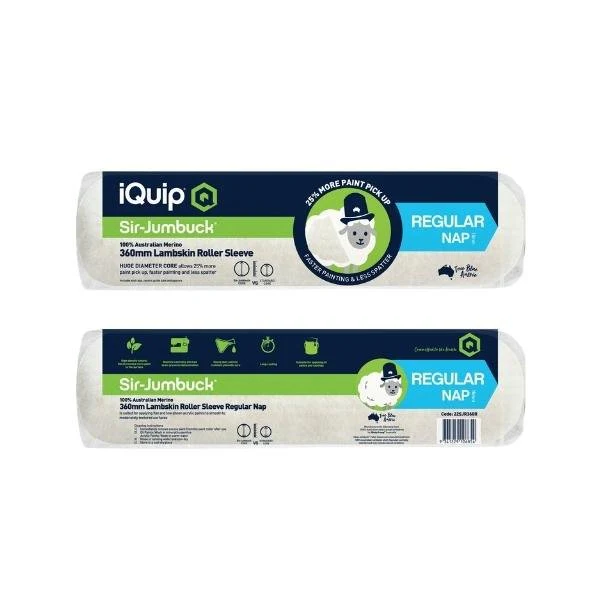 IQUIP Jumbuck 100% Aussie Lambswool Paint Roller Sleeves - Image 5