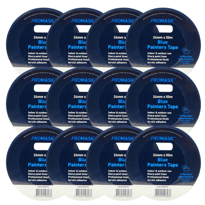 PROMASK Blue Painters Tape - 24mm x 50M - Image 3