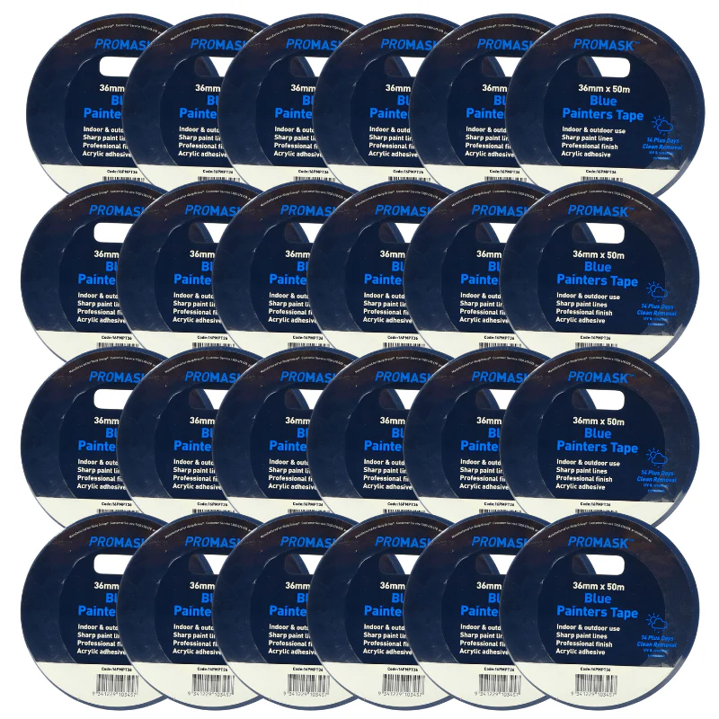 PROMASK Blue Painters Tape - 36mm x 50M - Image 4