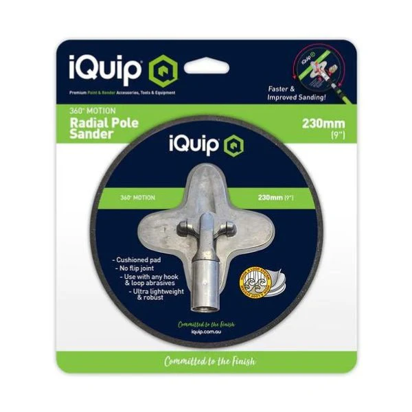 IQUIP Radial Cushioned Pivoting Pole Sander