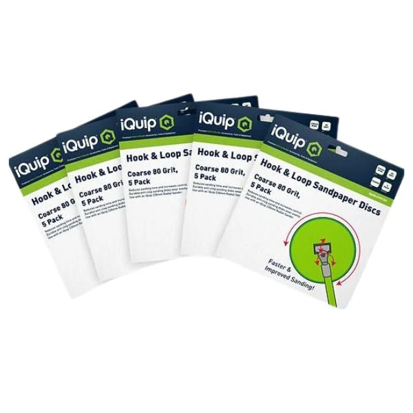 IQUIP Radius Sandpapers 5 Pack