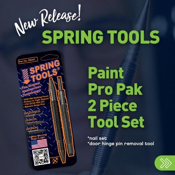IQUIP Spring Tools Paint Pro Pack - Nail Punch Set & Hinge Tool - Image 8