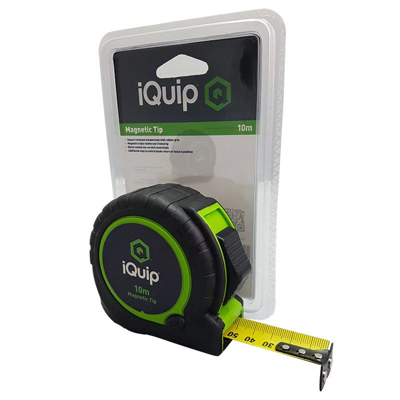 IQUIP Tape Measure with Magnetic Tip - 10m