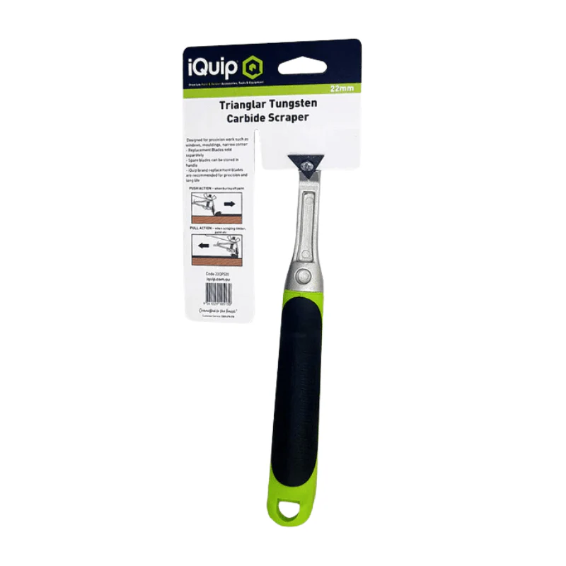 IQUIP Tungsten Carbide Paint Scraper 3 Edges - 22mm