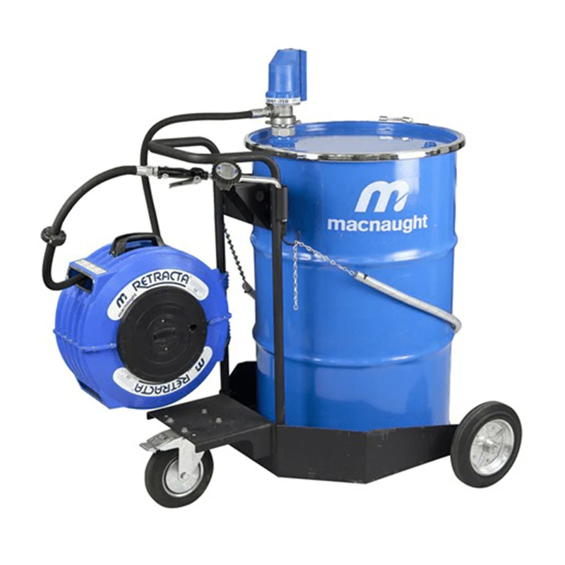MACNAUGHT Trolley Based Metered Gun Oil Dispensing Pump Kit