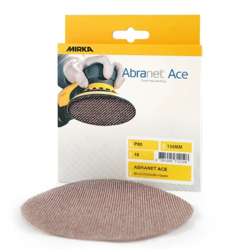 MIRKA Abranet Ace 150mm Ceramic Disc Abrasives 10-Pack