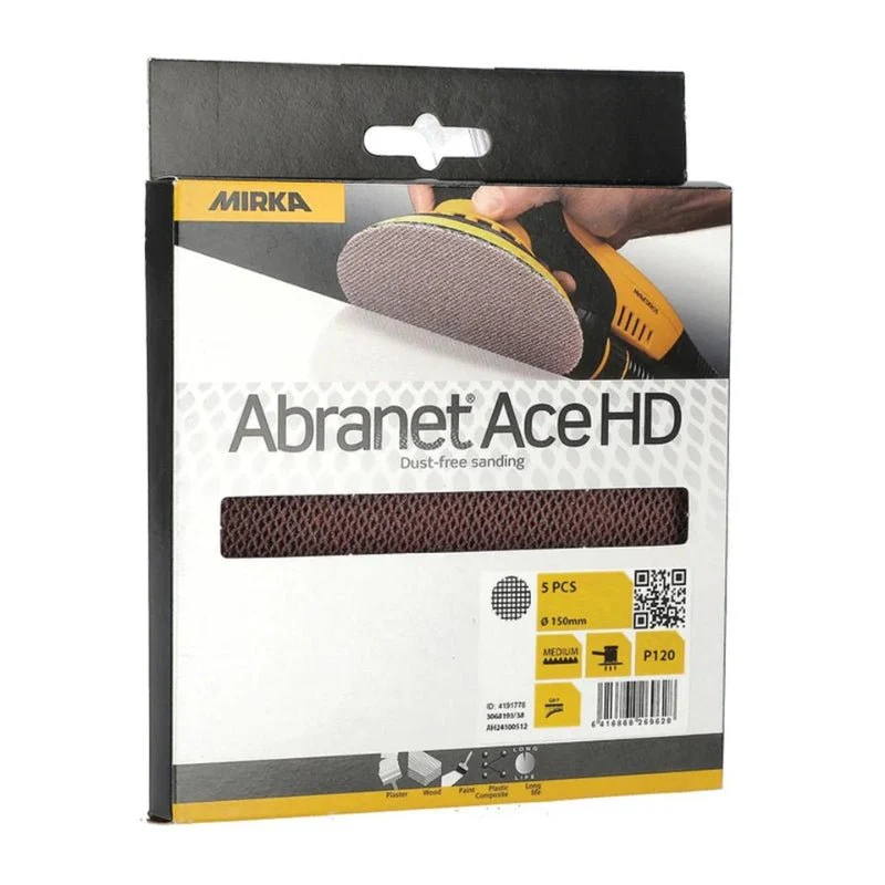 MIRKA Abranet Ace HD 125mm Ceramic Disc Abrasives 25-Pack - Image 9