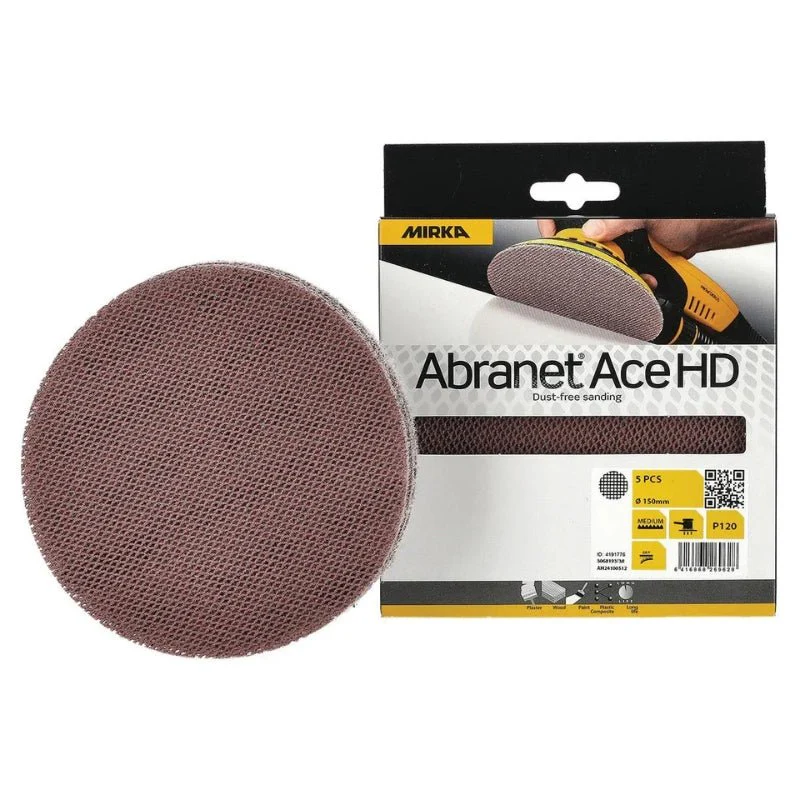 MIRKA Abranet Ace HD 150mm Ceramic Disc Abrasives 25-Pack - Image 3